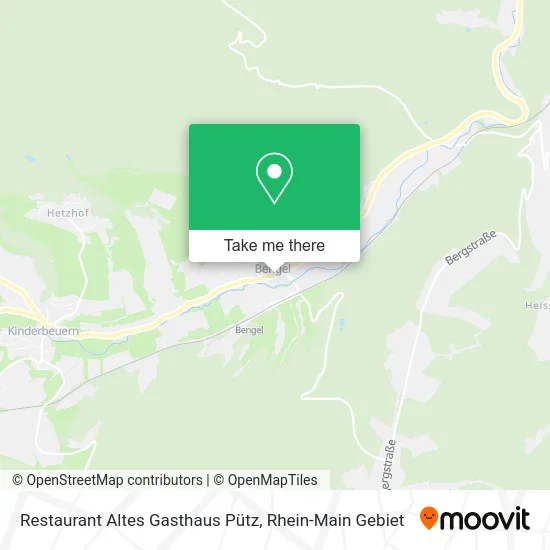 Карта Restaurant Altes Gasthaus Pütz
