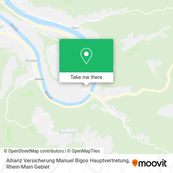 Карта Allianz Versicherung Manuel Bigos Hauptvertretung