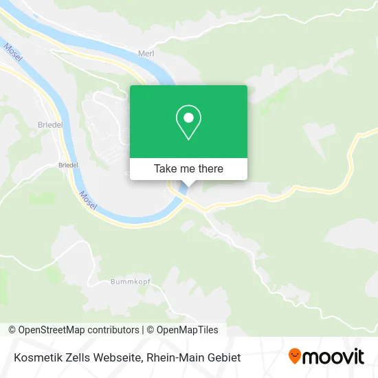 Карта Kosmetik Zells Webseite