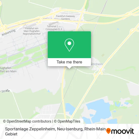 Карта Sportanlage Zeppelinheim, Neu-Isenburg
