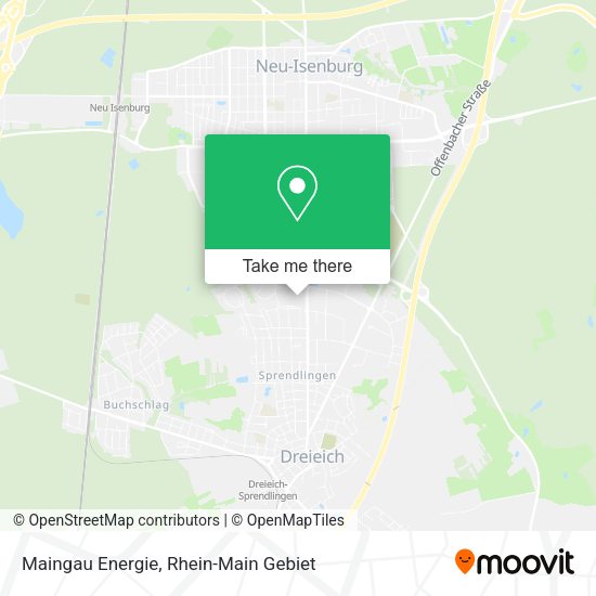 Карта Maingau Energie