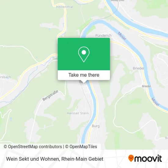 Карта Wein Sekt und Wohnen