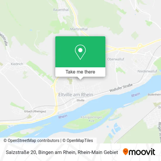 Карта Salzstraße 20, Bingen am Rhein