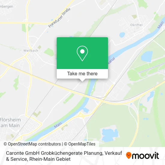 Карта Caronte GmbH Grobküchengerate Planung, Verkauf & Service