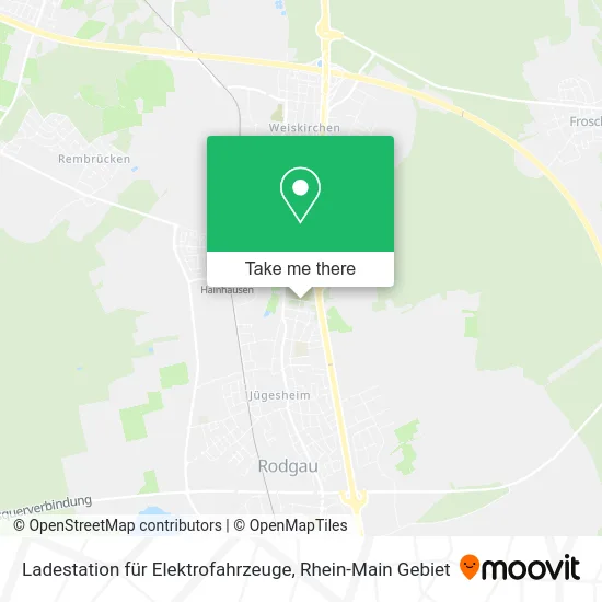 Карта Ladestation für Elektrofahrzeuge