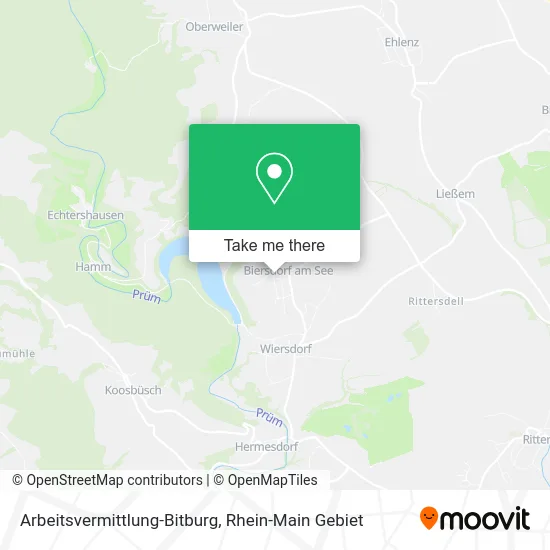 Карта Arbeitsvermittlung-Bitburg