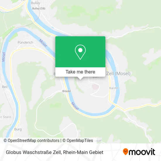 Карта Globus Waschstraße Zell