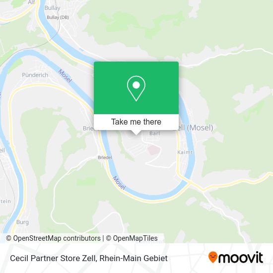 Карта Cecil Partner Store Zell