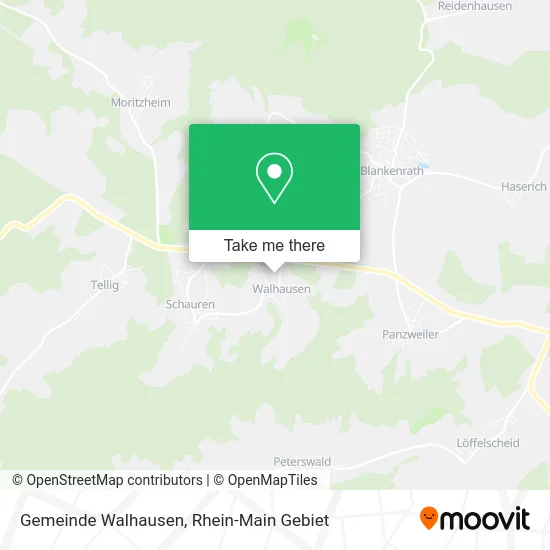 Карта Gemeinde Walhausen