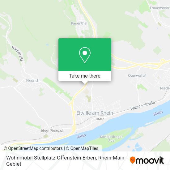 Карта Wohnmobil Stellplatz Offenstein Erben