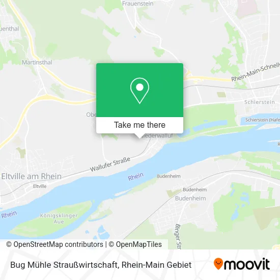 Карта Bug Mühle Straußwirtschaft