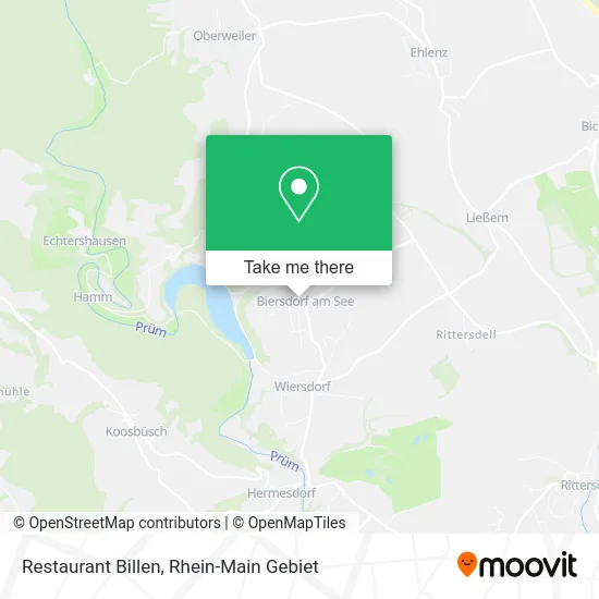 Карта Restaurant Billen