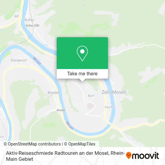 Карта Aktiv-Reiseschmiede Radtouren an der Mosel