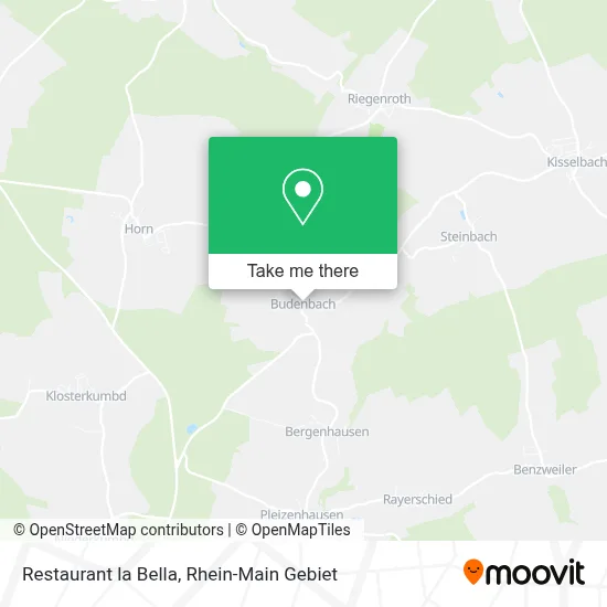 Restaurant la Bella map