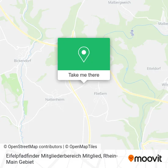 Карта Eifelpfadfinder Mitgliederbereich Mitglied