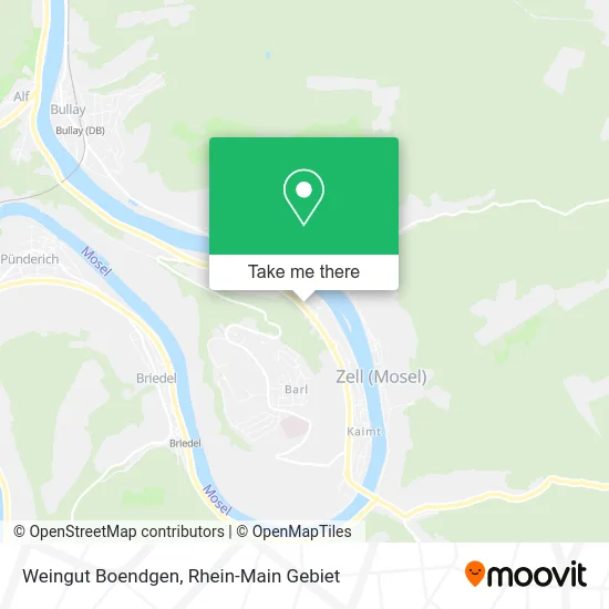 Карта Weingut Boendgen