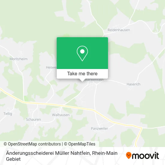 Карта Änderungsscheiderei Müller Nahtfein