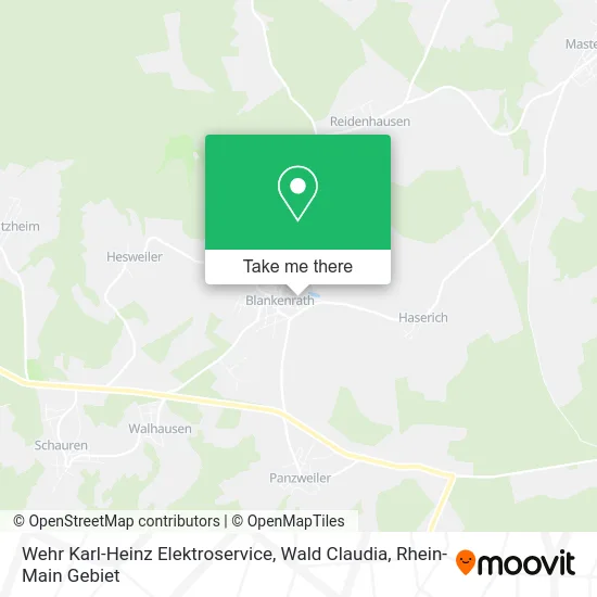 Карта Wehr Karl-Heinz Elektroservice, Wald Claudia