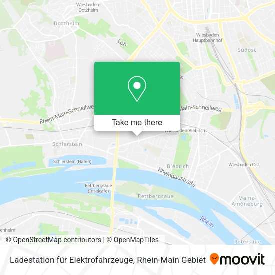 Карта Ladestation für Elektrofahrzeuge