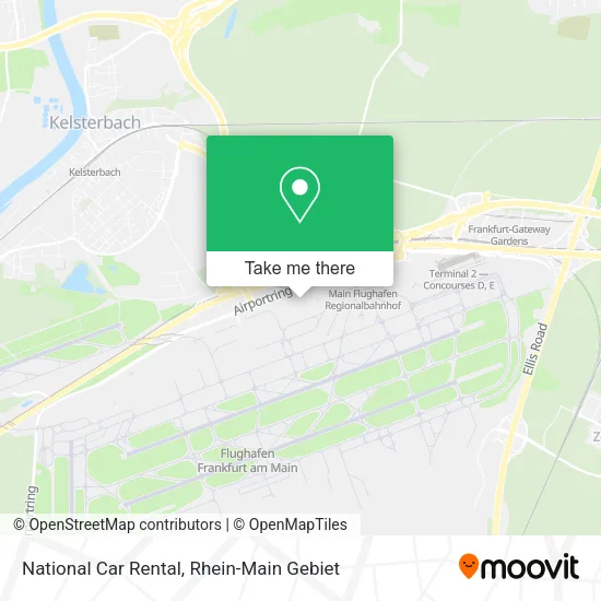 National Car Rental map