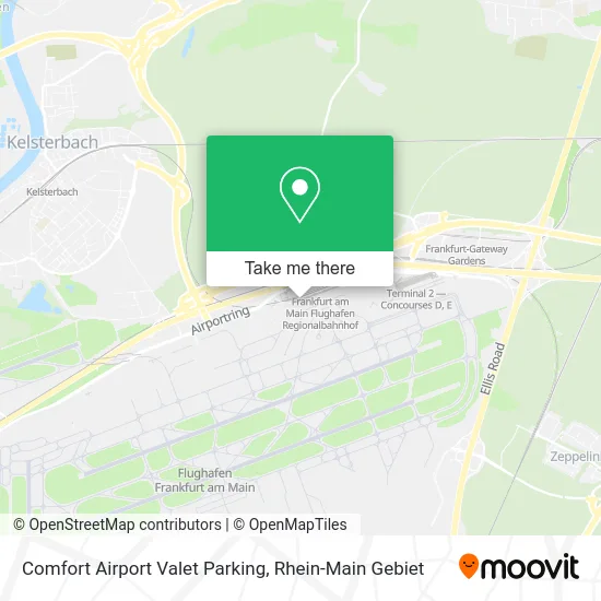 Карта Comfort Airport Valet Parking