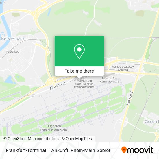 Карта Frankfurt-Terminal 1 Ankunft