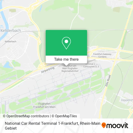 Карта National Car Rental Terminal 1-Frankfurt