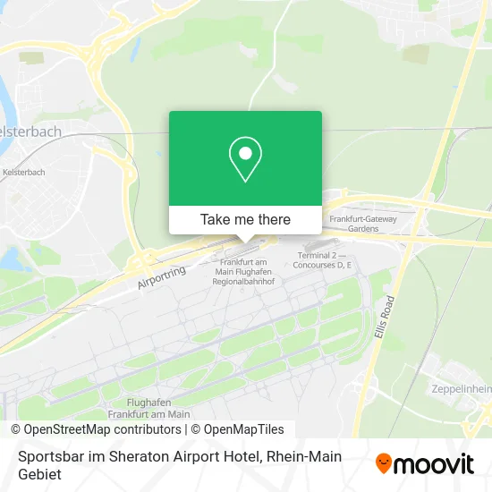 Sportsbar im Sheraton Airport Hotel map