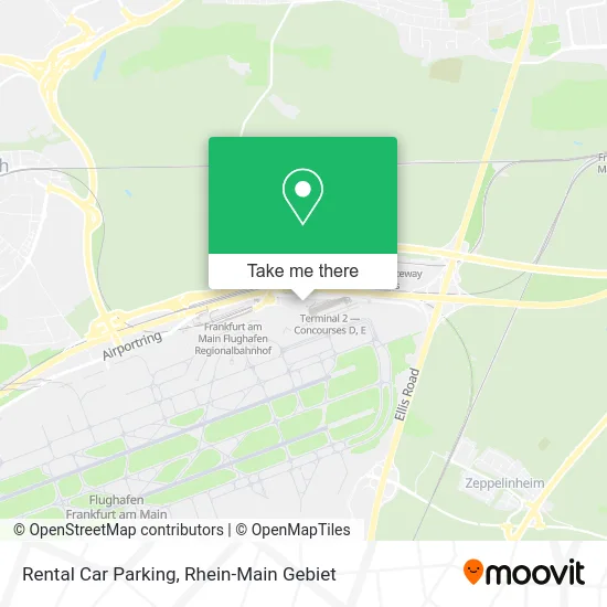 Rental Car Parking map