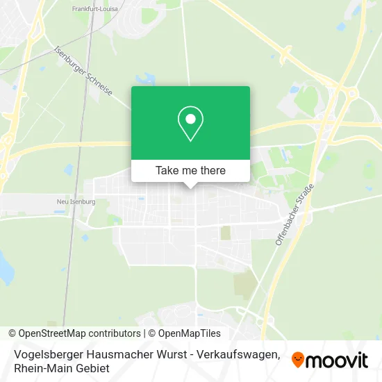 Карта Vogelsberger Hausmacher Wurst - Verkaufswagen