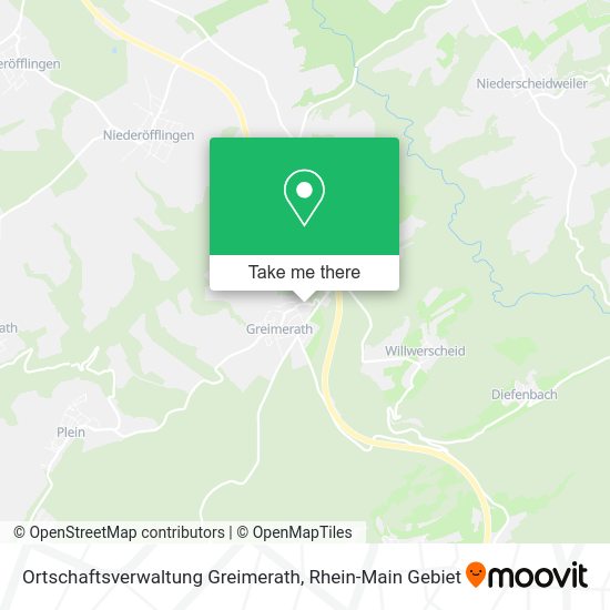 Карта Ortschaftsverwaltung Greimerath