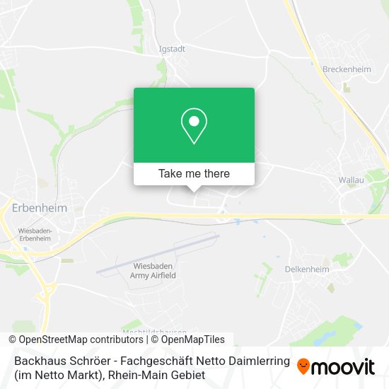 Карта Backhaus Schröer - Fachgeschäft Netto Daimlerring (im Netto Markt)