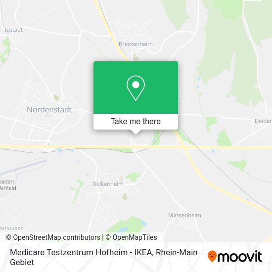 Карта Medicare Testzentrum Hofheim - IKEA