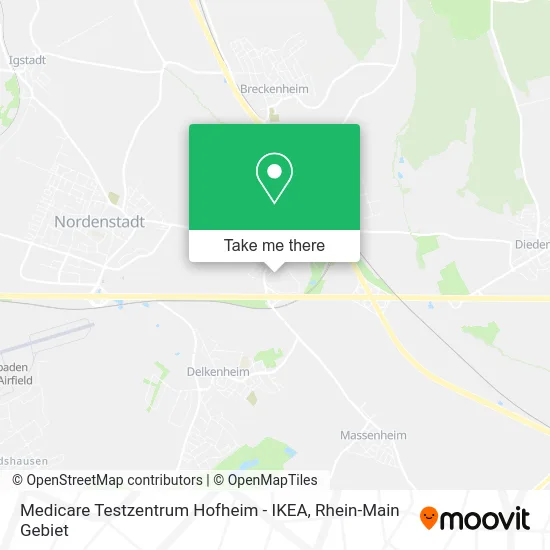Карта Medicare Testzentrum Hofheim - IKEA