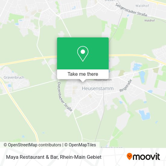 Карта Maya Restaurant & Bar