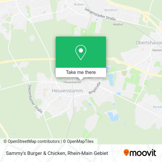 Карта Sammy's Burger & Chicken