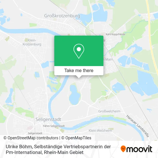 Карта Ulrike Böhm, Selbständige Vertriebspartnerin der Pm-International