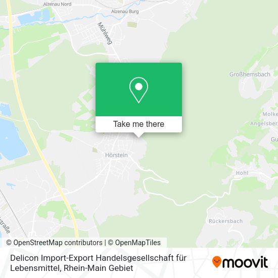 Карта Delicon Import-Export Handelsgesellschaft für Lebensmittel