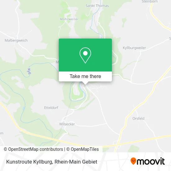 Карта Kunstroute Kyllburg