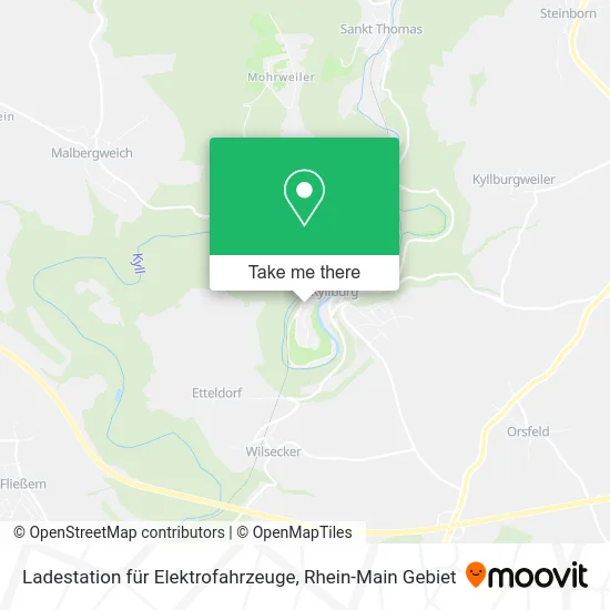 Карта Ladestation für Elektrofahrzeuge