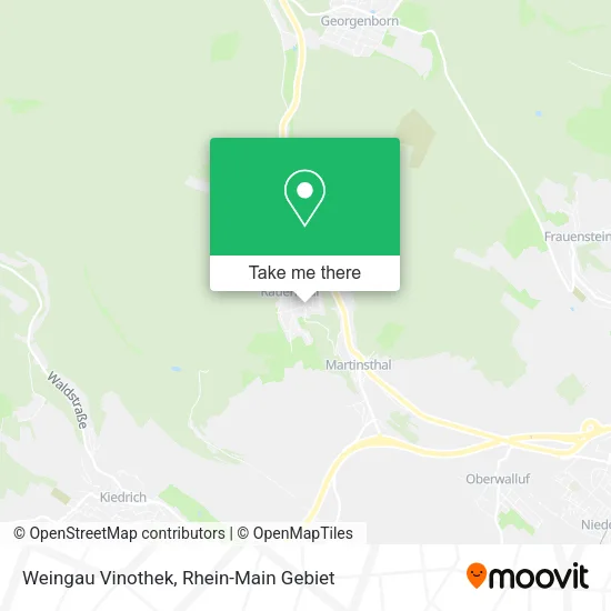 Карта Weingau Vinothek