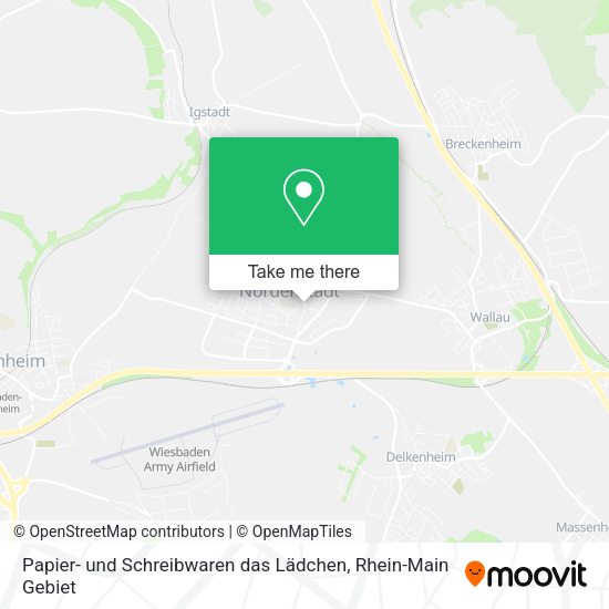 Карта Papier- und Schreibwaren das Lädchen
