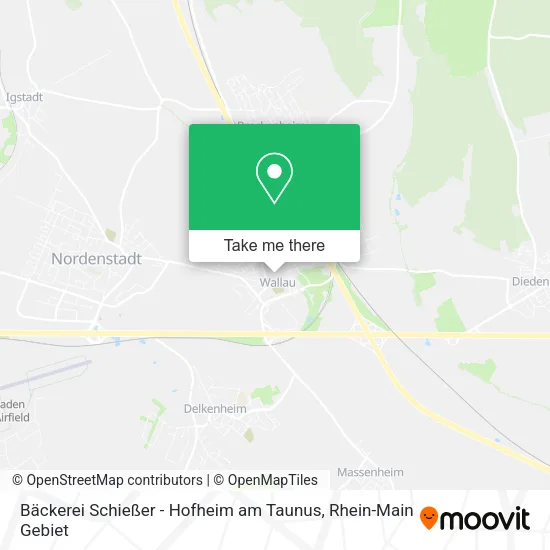 Карта Bäckerei Schießer - Hofheim am Taunus