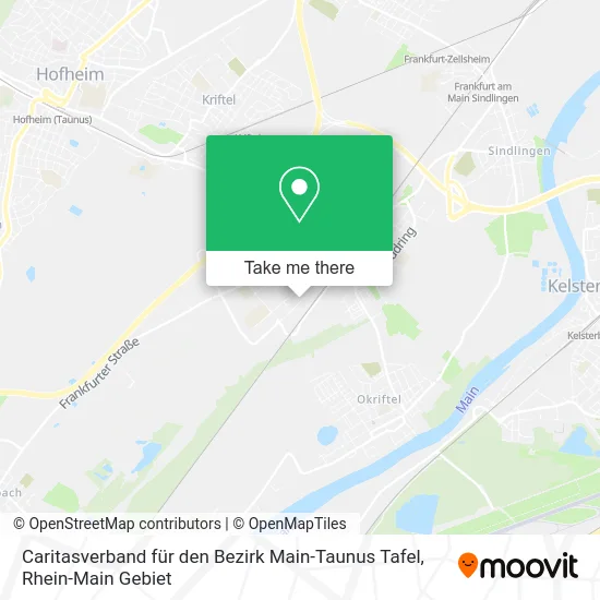Caritasverband für den Bezirk Main-Taunus Tafel map