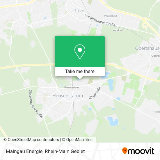 Карта Maingau Energie