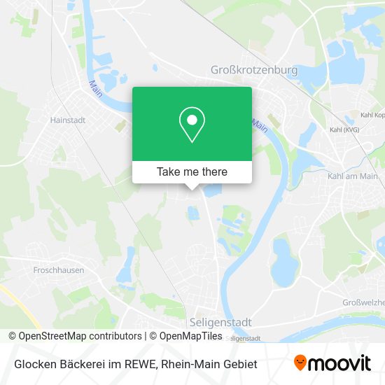 Карта Glocken Bäckerei im REWE
