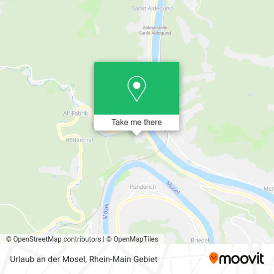Карта Urlaub an der Mosel