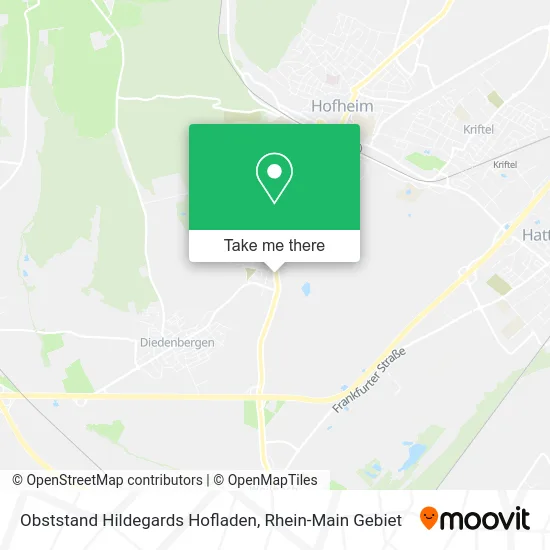 Карта Obststand Hildegards Hofladen
