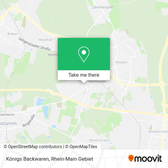 Карта Königs Backwaren