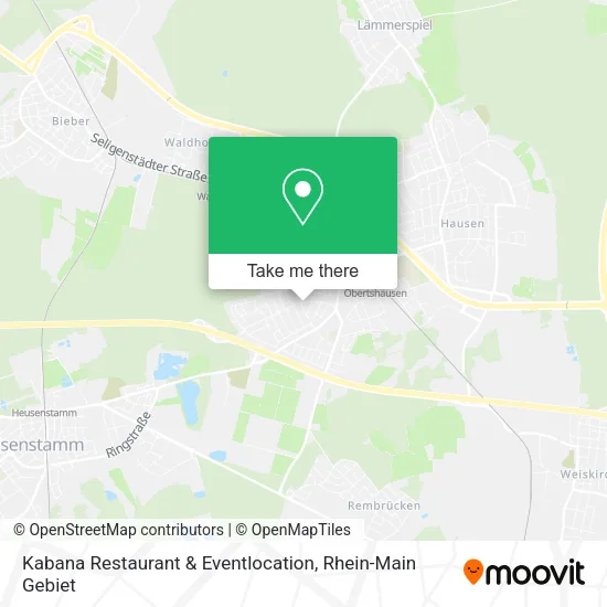 Карта Kabana Restaurant & Eventlocation